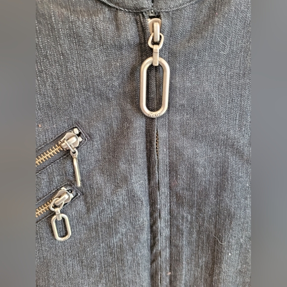 Harley Davidson  Women's Jacket Dark Gray with zippers Medium - Picture 3 of 15